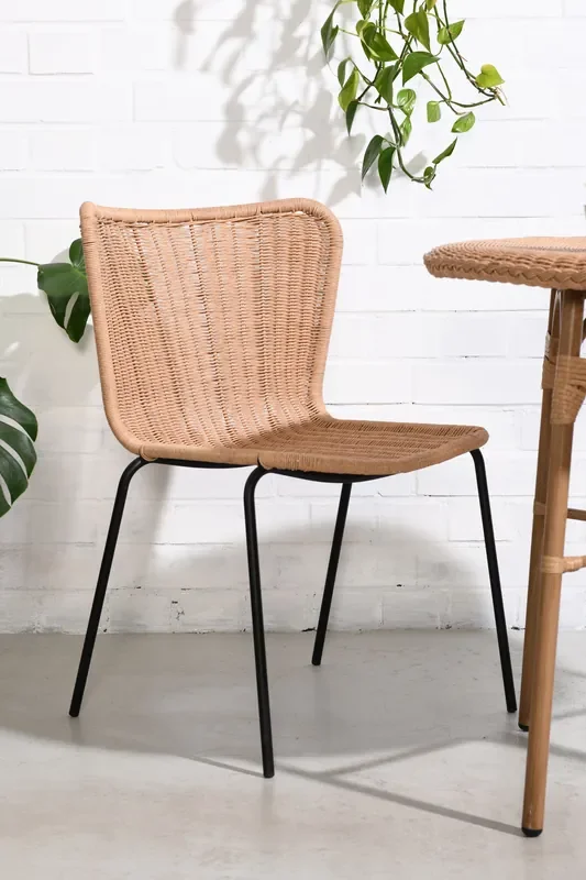 Outdoor Rattanstuhl Esszimmerstuhl Cabana Butterfly Stapelbar PE-Rattan