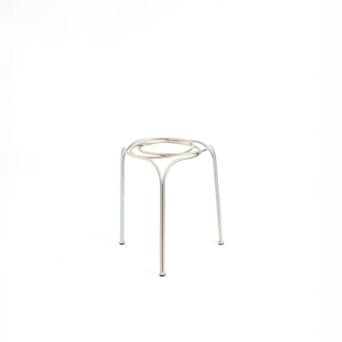 Outdoor-Stahlhocker FLOW von Enrico Girotti für LapiegaWD – Schwarz