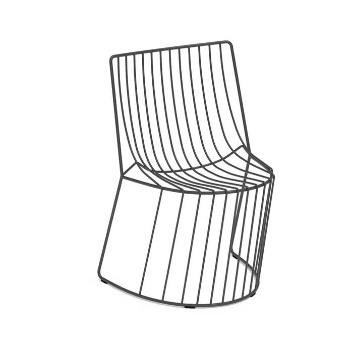 Outdoor-Stuhl AMARONE von Enrico Girotti für LapiegaWD – Stuhl / Schwarz / Kein Kissen