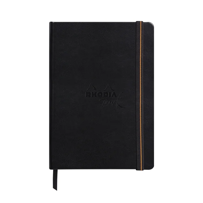 Paint’On Papierbuch extrawhite 40 Seiten A5 Hochformat Broschüre genäht und verstärkt hart Rhodia Touch [Größe 21,5×16,5×2 cm]