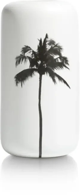 Palm vase L H29cm – Weiss