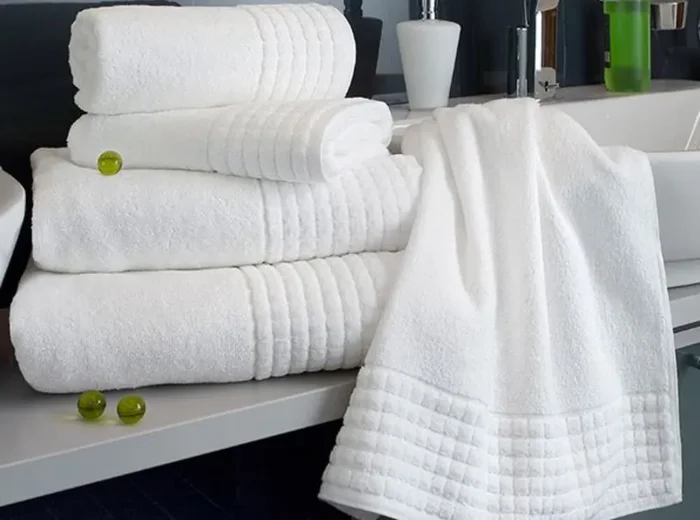 Palma Zwirnfrottier Weiß