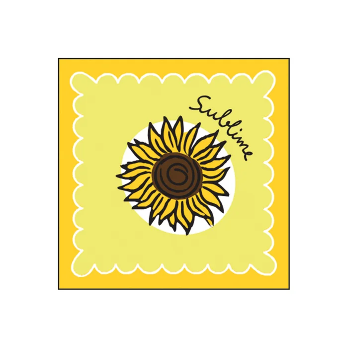 Papiertischtuch Sonnenblume Opjet (x20) [Größe 33×33 cm]