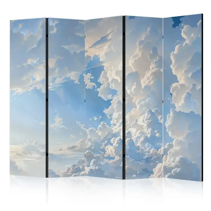 Paravent, Raumteiler freistehend, Trennwand – The Sun Revealing Cloud Secrets Spectacular Sky Images, 5-teilig – 225×172 cm