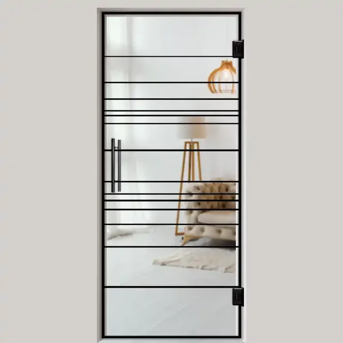 Pendeltür NoirLine 12 – Ganzglastür / Glastür – Lofttüren NoirLine