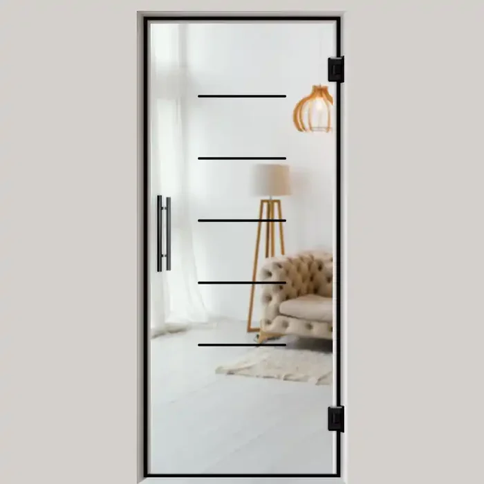 Pendeltür NoirLine 14 – Ganzglastür / Glastür – Lofttüren NoirLine