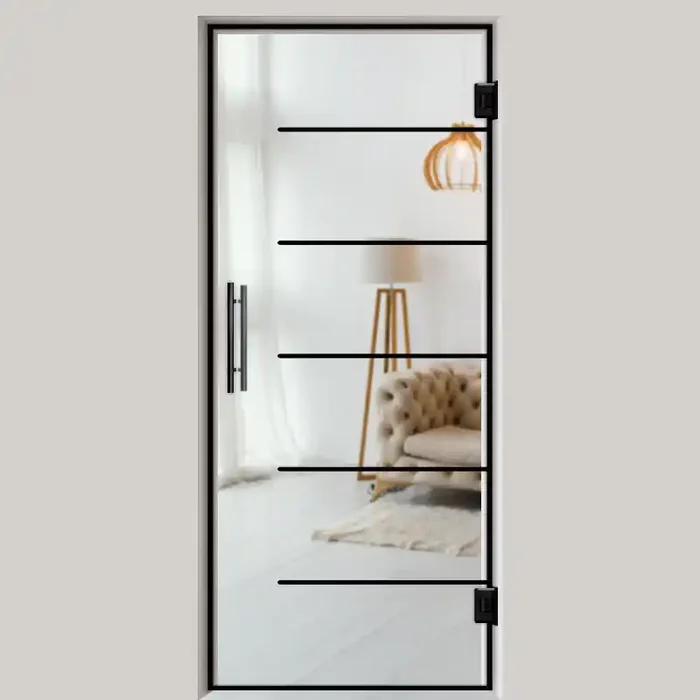 Pendeltür NoirLine 18 – Ganzglastür / Glastür – Lofttüren NoirLine