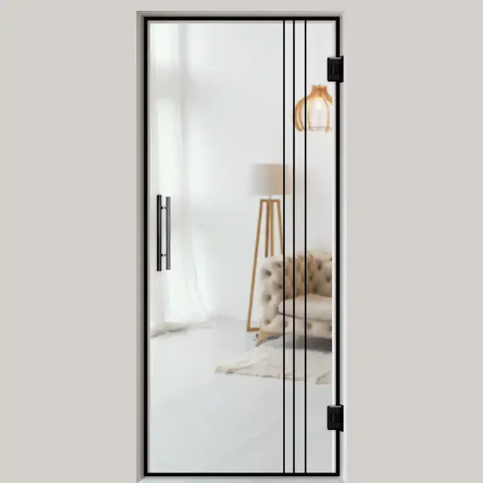 Pendeltür NoirLine 27 – Ganzglastür / Glastür – Lofttüren NoirLine