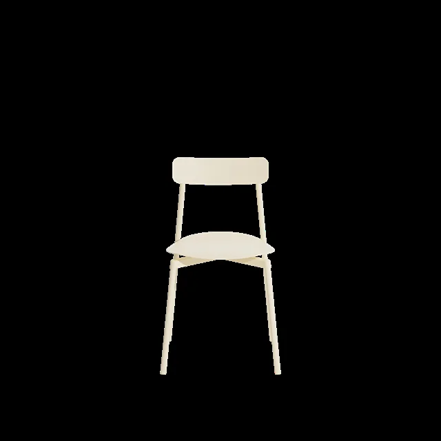 Petite Friture FROMME Esszimmerstuhl Elfenbein
