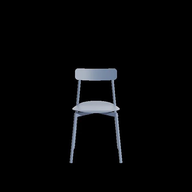Petite Friture FROMME Esszimmerstuhl Taubenblau