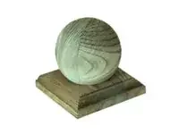 Pfostenkappe – Holz kdi – Kugelform – 90x90mm