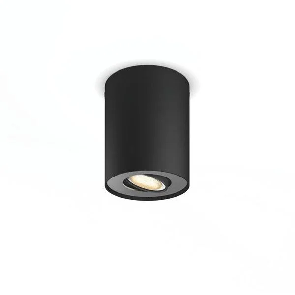 Philips Hue Pillar Single Spot Schwarz excl. Dimmer