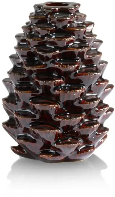 Pine Kerzenhalter H15cm – Braun