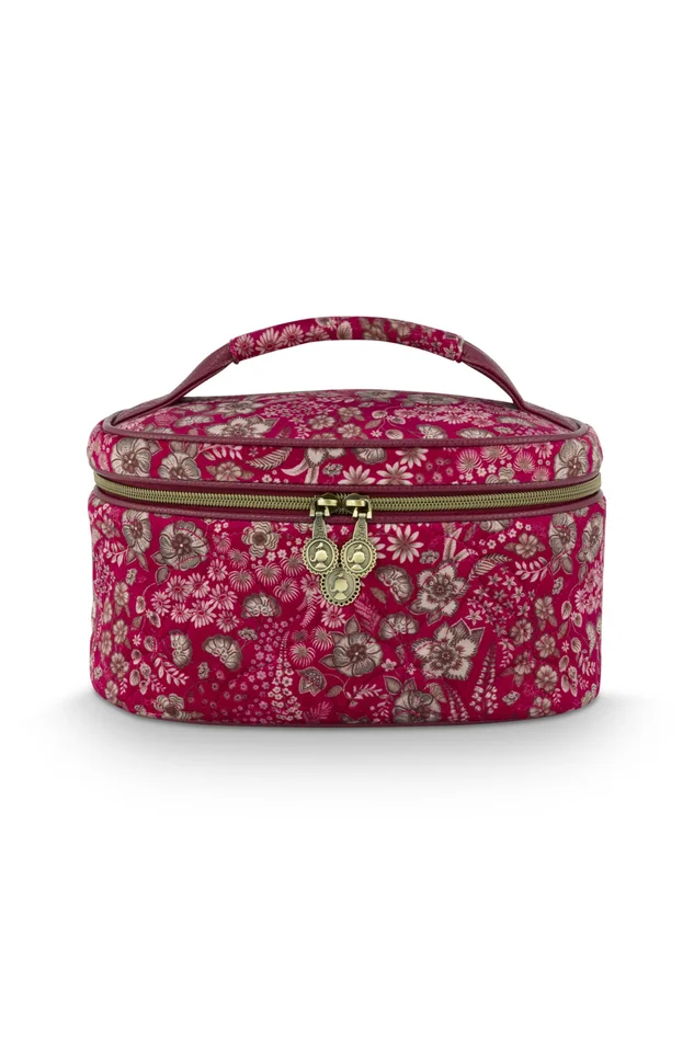 Pip Studio Beauty Case Cleo Quilted Daisy Dreams rot