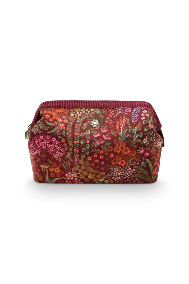 Pip Studio Cosmetic Purse Extra Large Querida Velvet Red
