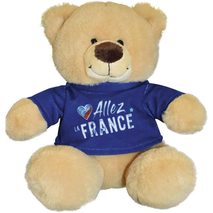 Plüschtier Jemini Ours Message „Allez La France“
