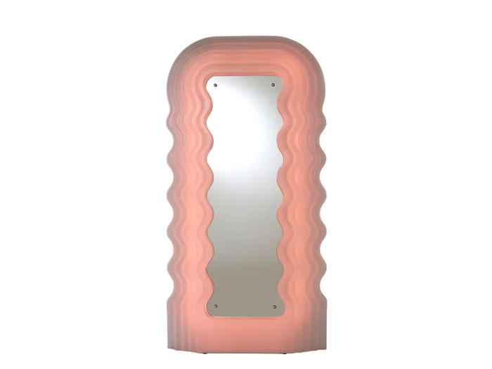 Poltronova Ultrafragola Spiegel / Lampe – LED Entworfen von Ettore Sottsass