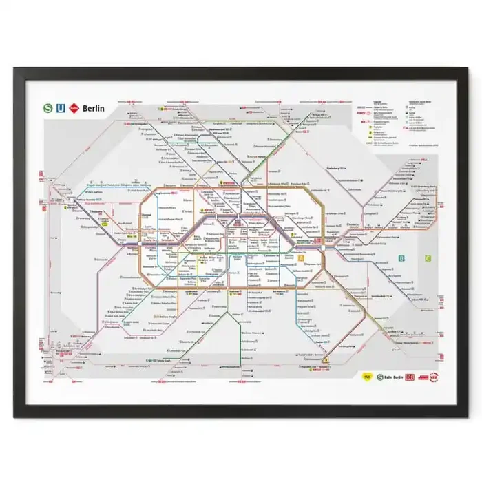 Poster BVG Berlin – Netzplan Berlin
