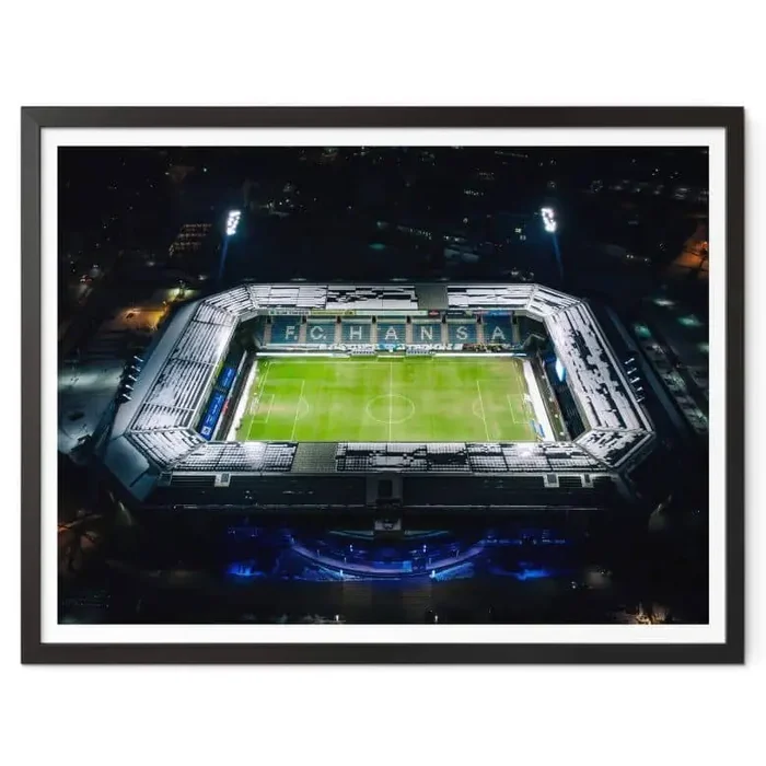 Poster FC Hansa Rostock Stadion Luftaufnahme