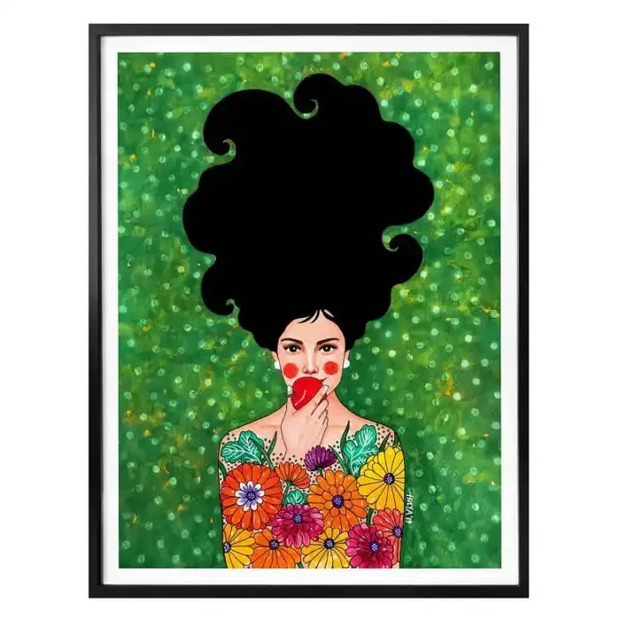 Poster Hülya – Der rote Apfel