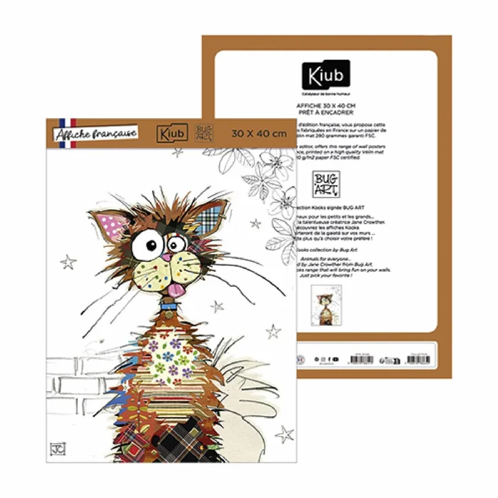 Poster Kiub Kook Chat Ziggy [Größe 30×40 cm]