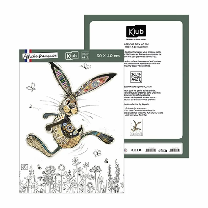 Poster Kiub Kook Lievre [Größe 30×40 cm]