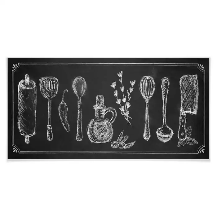Poster Rustic Kitchen – Panorama