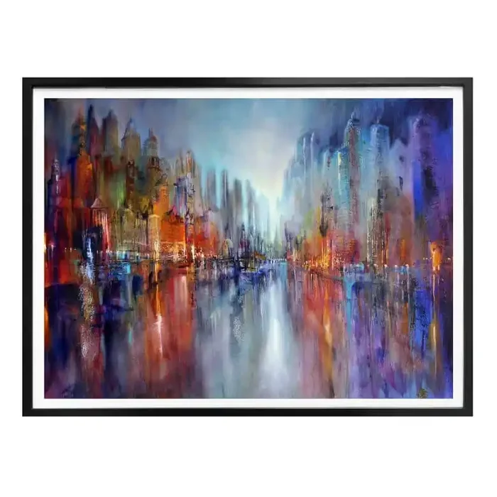 Poster Schmucker – Stadt am Fluss