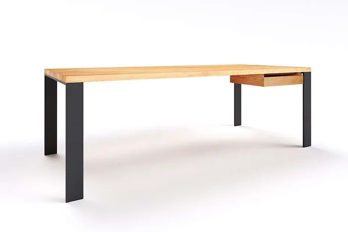 Premium Schreibtisch Eiche nach Maß Hartok 10 astfrei