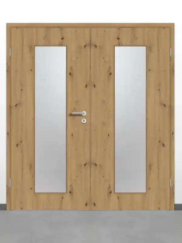 Prüm CPL-Doppeltür mit Lichtausschnitt Touch Wildeiche DA