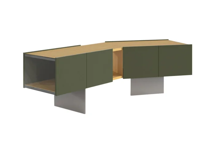 Punt Mobles Firenze Sideboard mit hohen Füßen Entworfen von Rodolfo Dordoni