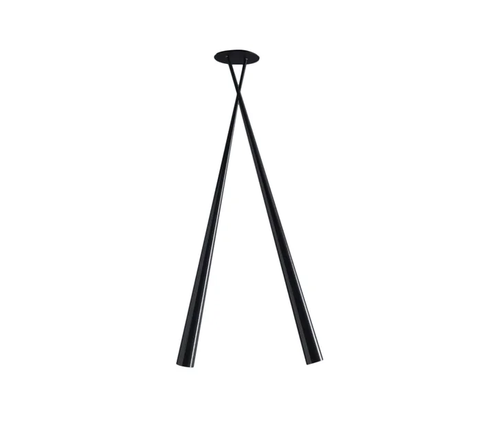 Quadrifoglio Drink Bicono Einbau-Deckenleuchte aus Kohlefaser Entworfen von Enrico Franzolini