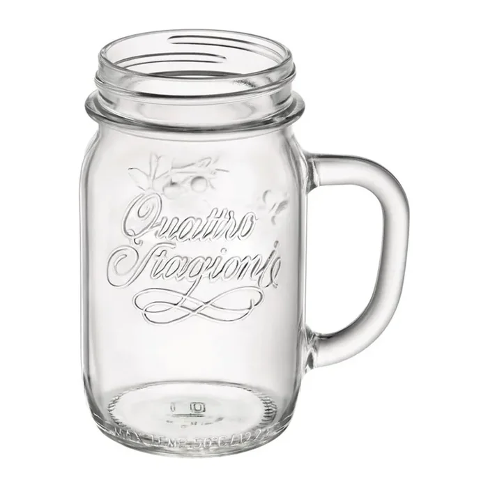 Quattro Stagioni glass beaker without lid, 0.415 liters
