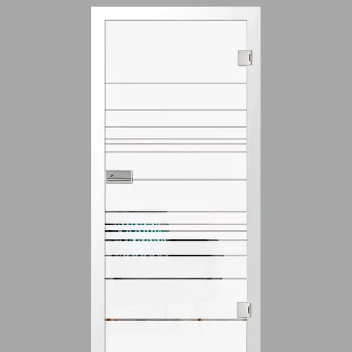 quer Motiv klar – Ganzglastüren / Glastüren mit Zarge Komplettset – Erkelenz
