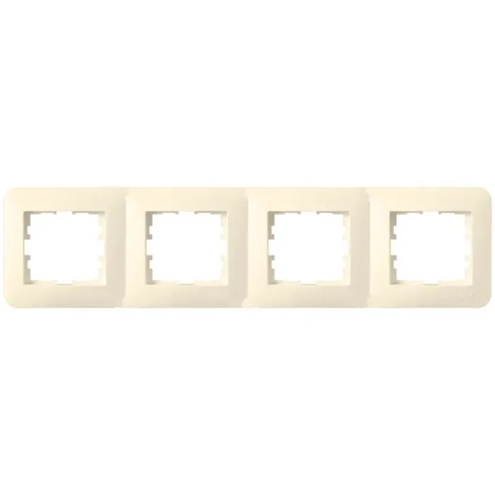 Rahmen 4-fach KARINA LIFE cremeweiß