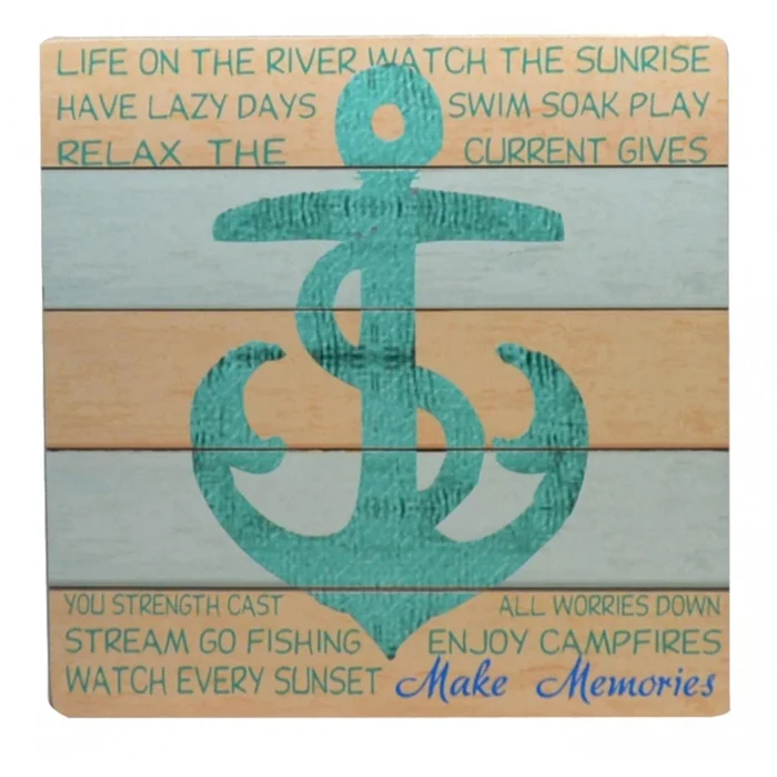 Rahmen mit Spruch aus Herzholz Genérico Bestway [Größe 40x40x4 cm]