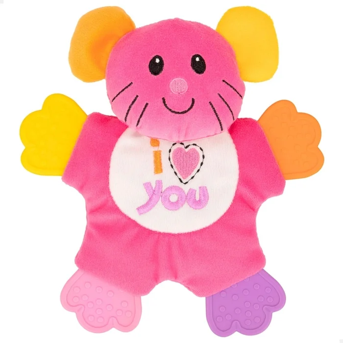 Rassel und Beißring aus Textil Genérico [Größe 19x26x26 cm]