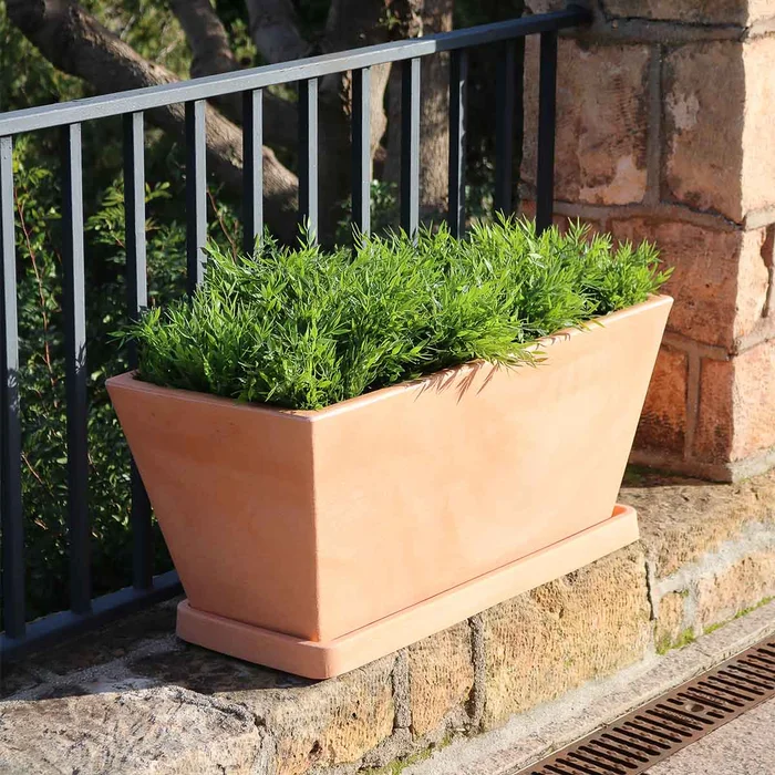 RECHTECKIGER PFLANZENTOPF JAZMIN 80 FARBE