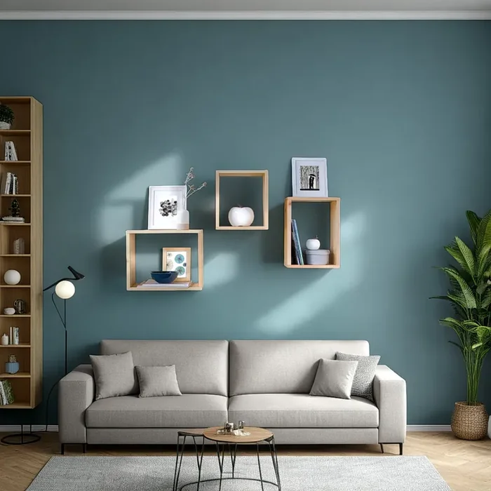 Regal Wandregal 3er Set Hängeregal Bücherregal Holzregal Holz Natur