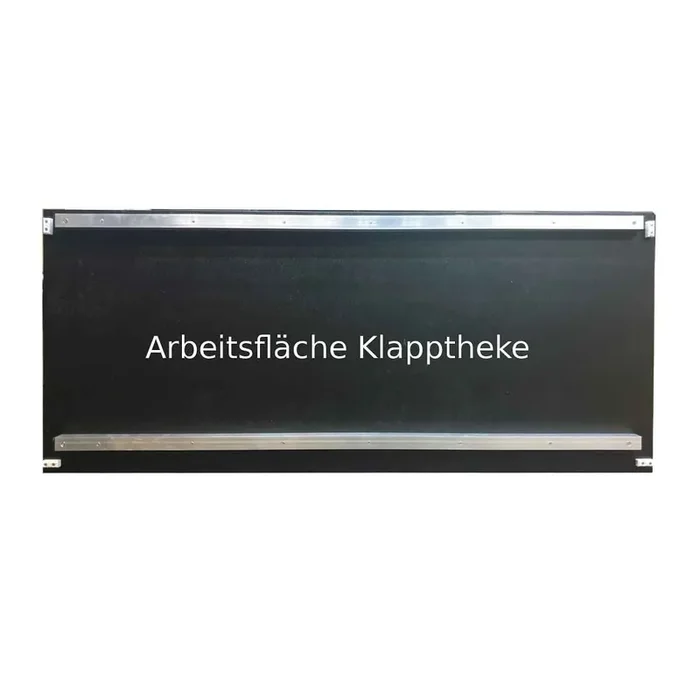 Replacement panels with substructure for PE corner parts PE black / white bar work surface