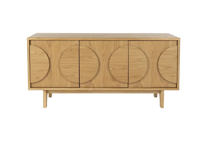 Retro Sideboard Groove Walnuss oder Eiche 2/3türig