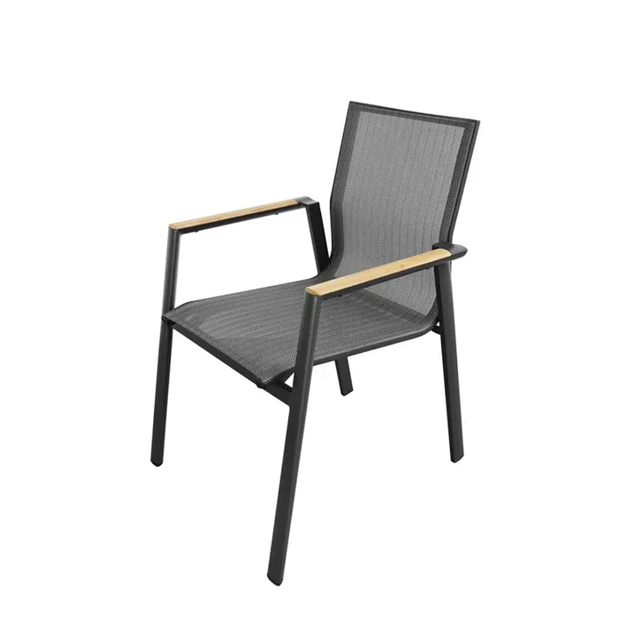 Rhodos – Dining-Sessel in Anthrazit