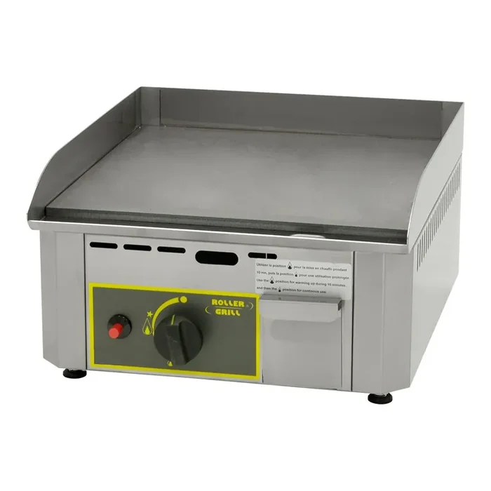 ROLLER GRILL gas griddle plate, one heating zone, dimensions 420 x 450 x 190 mm (WxDxH)