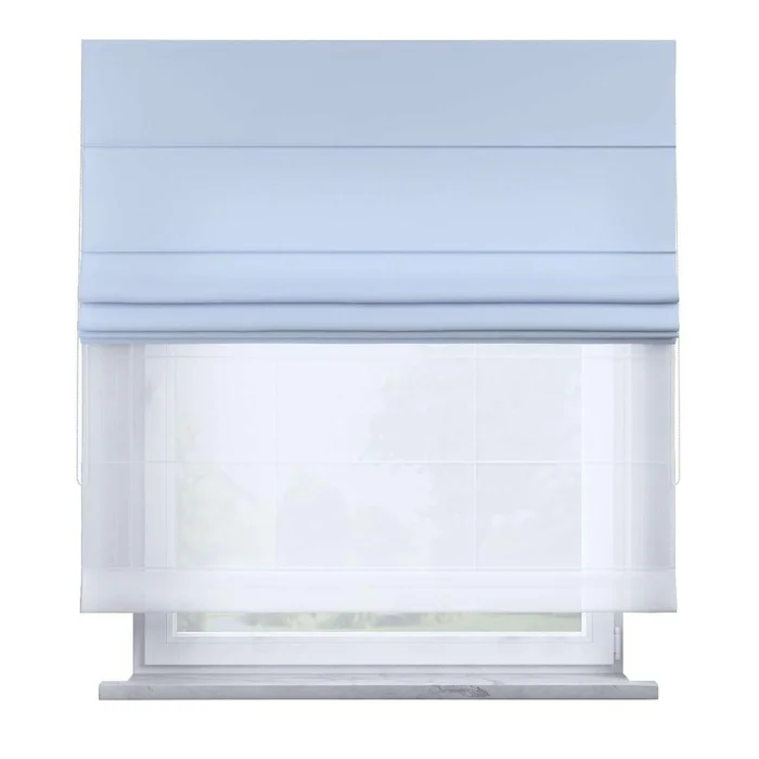 Römische Jalousie aus Voile und Stoff Yellow Tipi Duo II [Größe 130×170 cm]