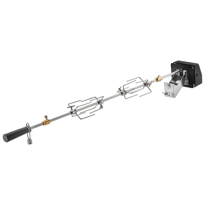 RÖSLE 25436 Premium Elektrischer Drehspieß aus Edelstahl G4/G6