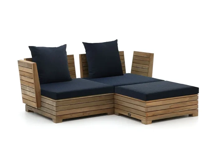 ROUGH-B Chaiselongue Lounge-Set 3-teilig