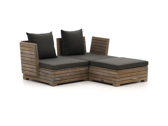 ROUGH-B Chaiselongue Lounge-Set 3-teilig