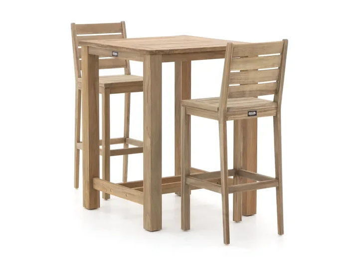 ROUGH-S/ROUGH-X 80 cm Gartenbar-Set 3-teilig