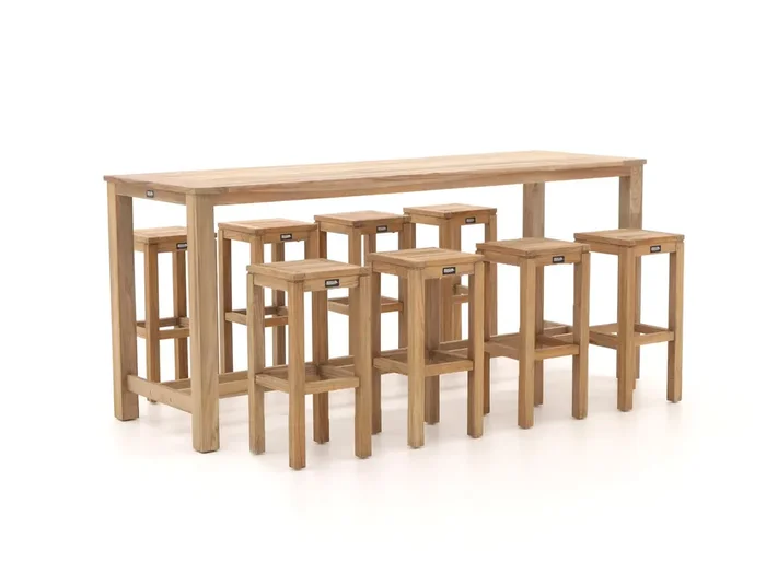 ROUGH-X 240 cm Gartenbar-Set 9-teilig