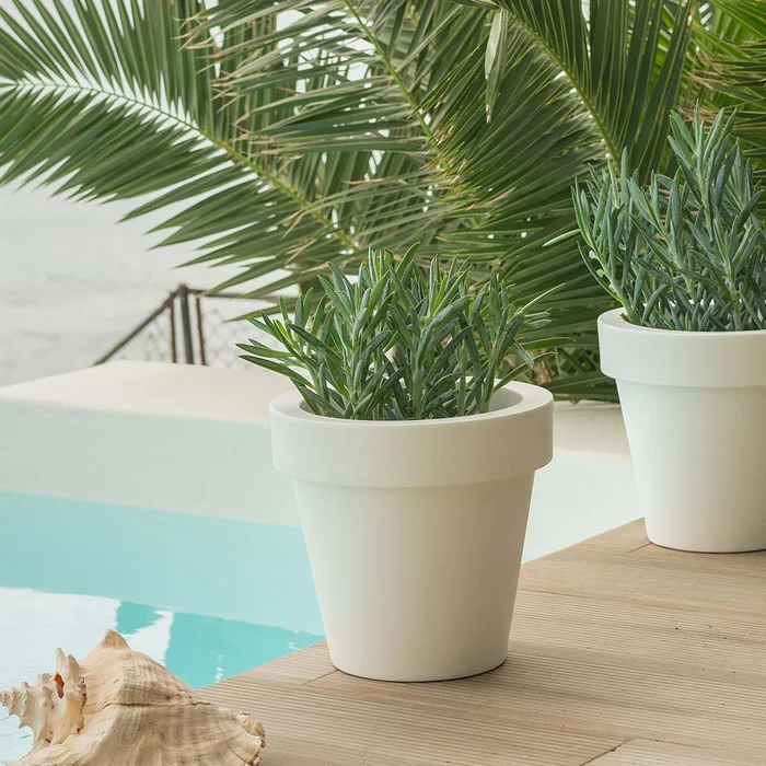 RUNDE BLUMENTOPF MAGNOLIA 30 CM FARBE